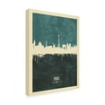 thumbnail image 2 of Trademark Fine Art 'Paris France Skyline Teal' Canvas Art by Michael Tompsett, 2 of 3
