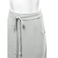 thumbnail image 4 of A2Y Women's Drawstring Waist Side Pockets Rayon Maxi Skirt Heather Grey 5XL, 4 of 4