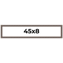 45x8 Frame Silver Real Wood Picture Frame Width 1.25 Inches | Interior Frame Depth 0.5 Inches |