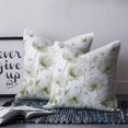 thumbnail image 2 of 24x24 Pillow Covers Set of 2, Sage Green Spring Floral Throw Pillow Covers Decorative Couch Cushion Case, Summer Botanical Watercolor Vintage Microfiber Square Pillowcases for Bedroom Car Living Room, 2 of 7