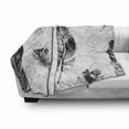thumbnail image 3 of Feather Soft Flannel Fleece Blanket, Faded Geometric Backdrop Nested Squares Mosaic Pattern Fluffy Wings Fly, Cozy Plush for Indoor and Outdoor Use, 60" x 80", Black White Pale Grey, by Ambesonne, 3 of 6