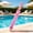 Pink, variant on Water Gun Generic Semi Auto Squirt Guns Sparkle Burst Spray Water Blasters High Pressure Interactive Multi-Player Pull-Out Soaker Toy for Outdoor Beach Summer Party Birthday Romantic Style