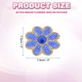 thumbnail image 2 of Uxcell Sequin Flower Iron on Patches, Glitter Flower Sequin Applique Patch Sew on Cloth Patch for Garment Hats Shoes Dress Backpacks DIY Clothes Craft Dark blue, 2 of 6
