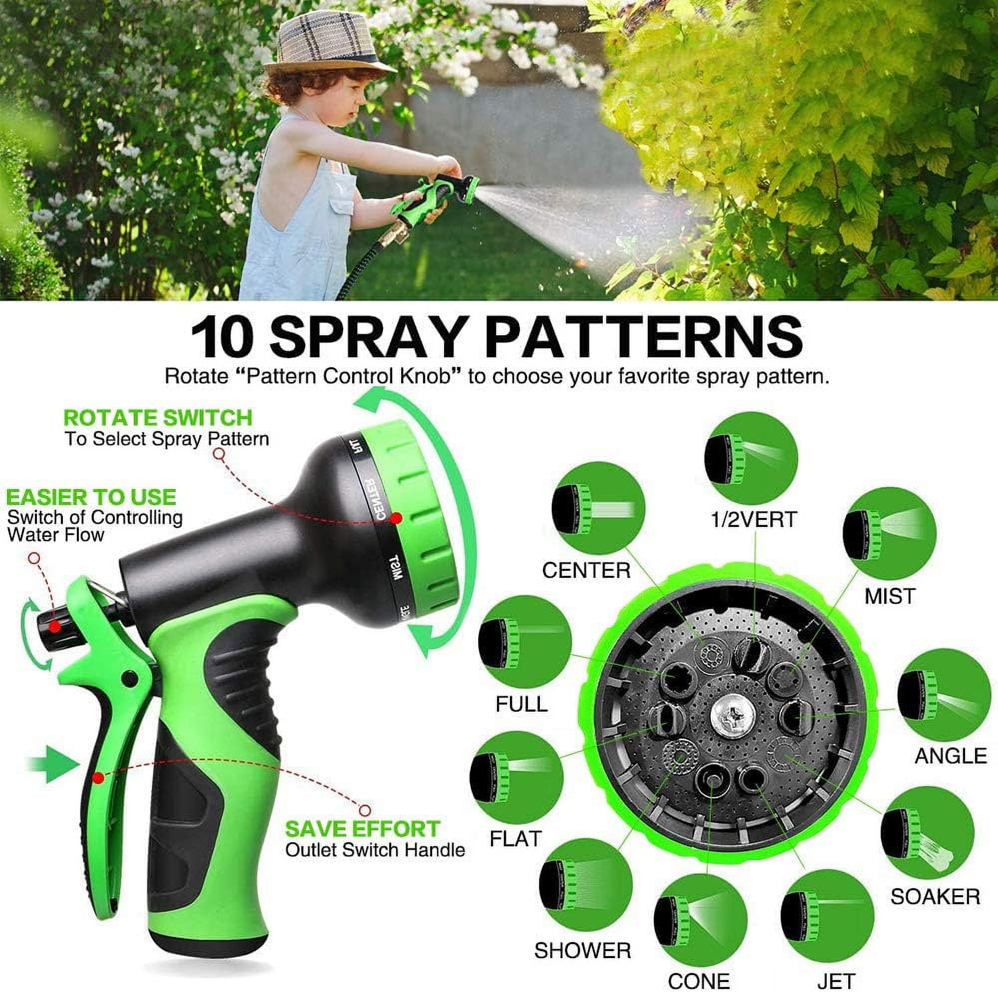 Cyclone Sound 75ft Water Hose - Upgraded Leakproof Lightweight No-Kink Garden Hose, Flexible Expanding Water Hose with Triple Layered Latex Core, Bag and Holder