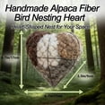 thumbnail image 2 of Handmade Alpaca Fiber Bird Nesting Heart, 2026 New Bird Nesting Material Holder with 1 Heart Shape Hummingbird Nesting & 2 Bags Alpaca Fiber, Winter Tree Shelter Gift for Wild Birds Lovers (3PCS), 2 of 10