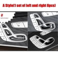 thumbnail image 5 of For 8PCS Black Auto Car Door Seat Adjust Button Switch Cover Sticker Trim for Mercedes Benz E Class, C Class, GLC, W213, W205, X253, 5 of 5
