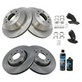 thumbnail image 2 of TRQ Semi-Metallic Brake Pad & Rotor Front & Rear Kit w/Fluids for GM SUV Truck BKA16693, 2 of 6