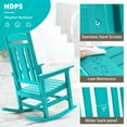 thumbnail image 4 of Dycanpo Outdoor Rocking Chair, Weather Resistant Proch Rocker for Adult, Aruba Blue, 4 of 8