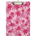 thumbnail image 2 of 12.5"x9" Pink Palm Tree Clipboards, Standard A4 Letter Size Nursing Clipboard with Low Profile Metal Clip Decorative Clip Board for Office Supplies,Gold, 2 of 7