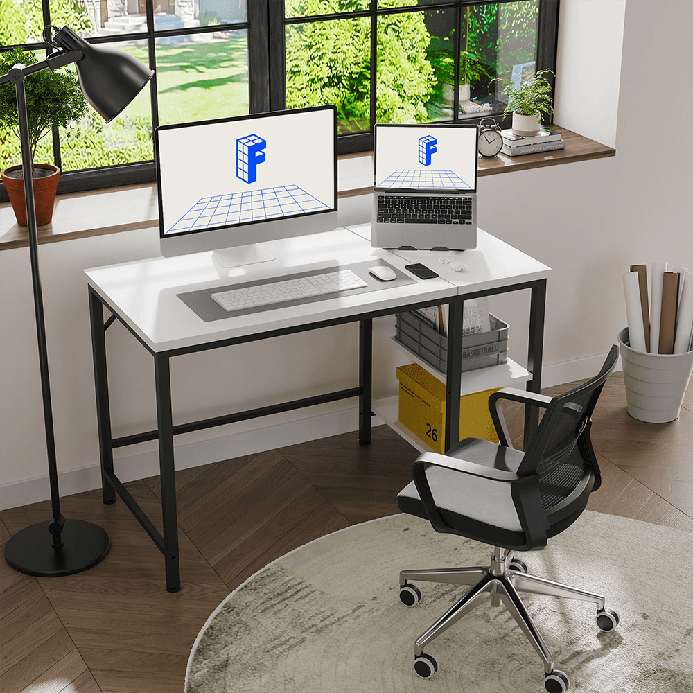 Spaco Computer Desk, Small Office Writing Work Study Kids Student Teacher Home Bedroom Table,Modern Simple Style for Home, Office, Study, Writing Spaco Computer Desk, Small Office Writing Work Study Kids Student Teacher Home Bedroom Table,Modern Simple Style for Home, Office, Study, Writing