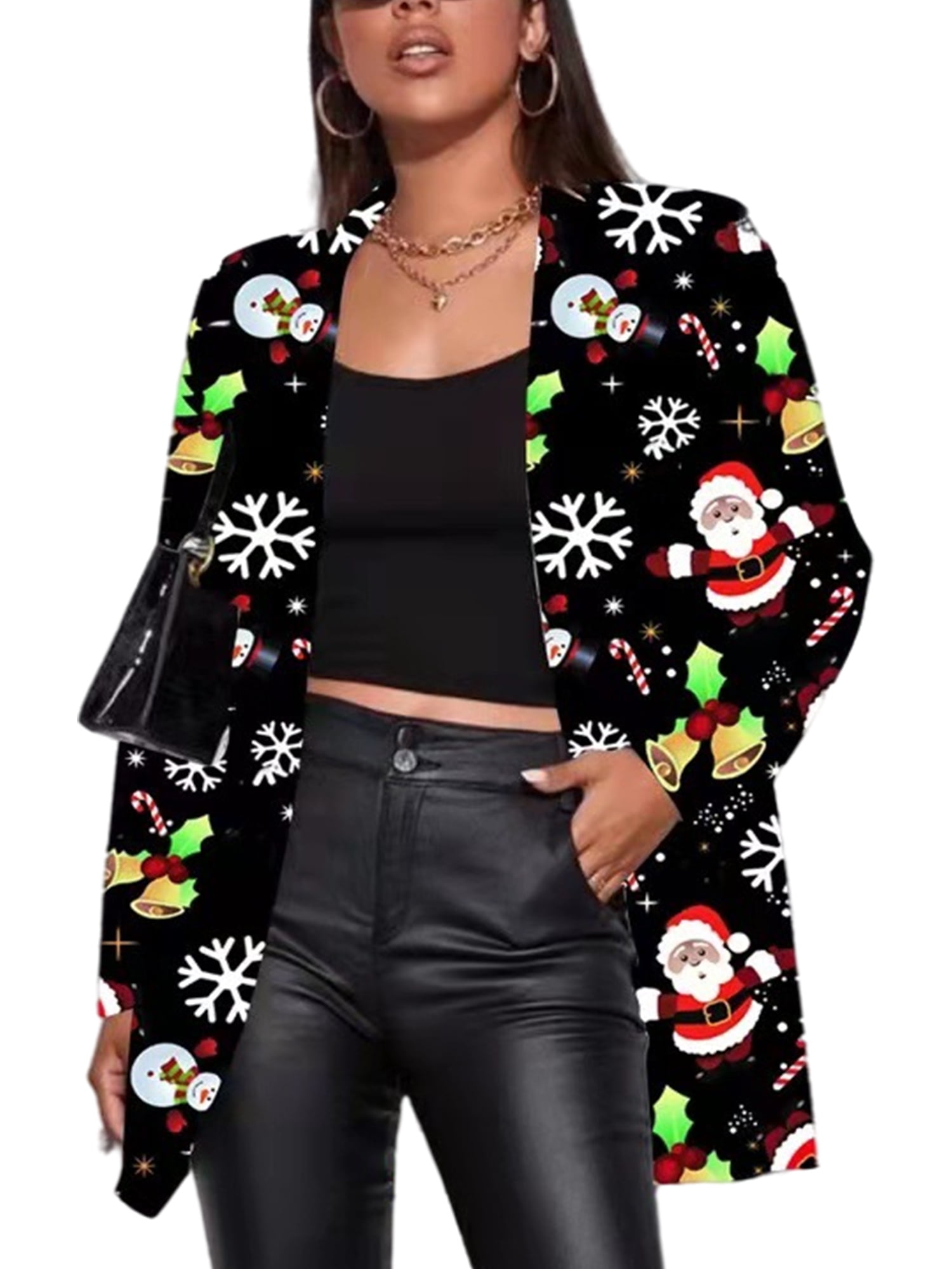 Christmas Suit Coat Casual Looose Fit 