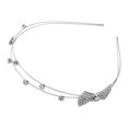 thumbnail image 1 of GOOHOCHY Diadema con lazo de cristal, tocado, accesorio para el cabello para mujeres y niñas., 1 of 7