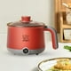 thumbnail image 1 of Olla eléctrica multifuncional para cocinar fideos, olla eléctrica portátil para cocinar carne, pasta, huevos, ramen, dormitorio Gris rojo, 1 of 8