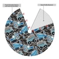 thumbnail image 2 of Rateoe Blue Excavator Print Christmas Tree Skirt 48" for Xmas Holiday New Year Party Circle Tree Mat Ornaments Decoration, 2 of 7