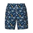 thumbnail image 4 of Lsque Mens Swim Trunks Sea Turtle Pattern - Bathing Suit Compression Liner - Beach Swim Shorts Swimwear - (S-3XL) - Stretch Quick Dry -Large, 4 of 9