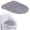 Light Ashy, variant on Toilet Lid Cover, Soft Toilet Seat Cover Washable Toilet Lid Protector, Warm Comfortable Bathroom Accessory, Reusable Soft Closestool Cover Black 18.11x19.68 Inch (1Pcs)