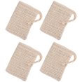thumbnail image 1 of 4 bolsas de jabón exfoliante hechas a mano para baño y ducha., 1 of 5