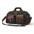 thumbnail image 4 of Large-capacity Wear-resistant Canvas Luggage Bag One-shoulder Diagonal Travel Backpack, 4 of 5