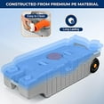 thumbnail image 4 of SereneLife 75L RV Portable Water Tank with Metal Handle, Large Wheels, Level Indicator & Rotating Spout - Ideal for Freshwater or Sewage Storage, Easy to Use for Camping and Outdoor Activities, 4 of 5