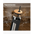 thumbnail image 3 of Vaso De Cristal Funda De Silicona Popote color negro, 3 of 4