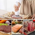 thumbnail image 4 of Needle Meat Tenderizer, Manual Meat Tenderizer With 21 Professional Stainless Steel Needles, For Tenderizing Steak Beef Chicken Fish (2 Pcs Black + Wh, 4 of 4