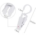 thumbnail image 2 of 20 Piezas Pinzas Grandes para Ropa, Clip Cortavientos, Pasador de Plástico, Puede Girar 360 Grados para Toallas, Ropa, Sábanas, Alfombras, Cortinas, Sombreros (Blanco), 2 of 5