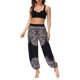 thumbnail image 1 of Txlixc Pantalones de entrenamiento para mujer, estampado digital bohemio, pantalones de yoga sueltos con lado dividido Txlixc Estilo de ocio, 1 of 9