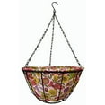 thumbnail image 2 of Gardener's Select 141224 Hanging Basket with Fabric Coco Liner, Pink floral, 12, 2 of 2