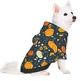 thumbnail image 2 of Fotbe Pumpkin Sudadera con Estampado para Perros Pequeños – Suéter con Capucha para Mascotas, Tela Suave de Forro Polar con Bolsillo-X-Large, 2 of 7