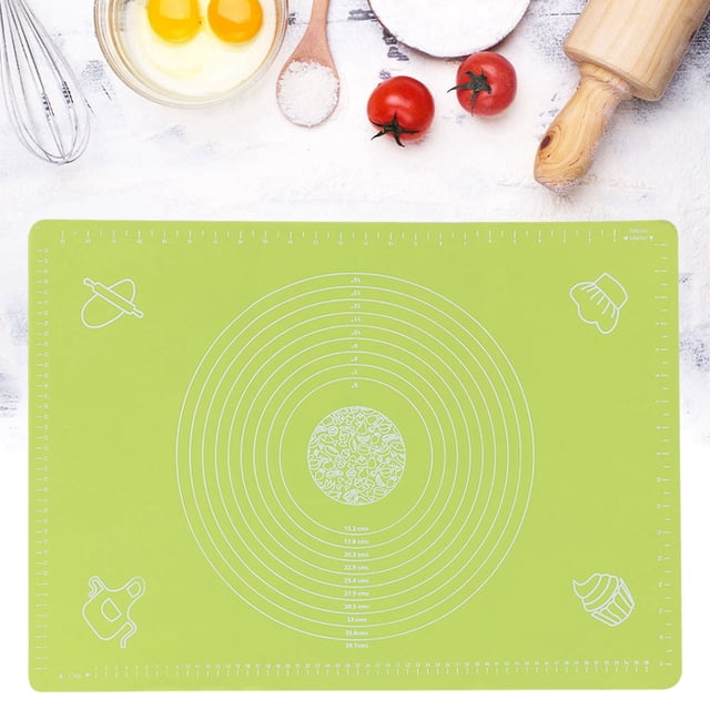 Dough Mat, Silicone Dough Mat Portable Baking Mat, For Cooking Kitchen Use Baking Home Use Green