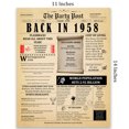thumbnail image 5 of 66th Birthday Party Decor Poster 66 Years Ago Back In 1958, 5 of 5