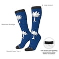 thumbnail image 5 of Knee High Socks for Women South Carolina Flag Pattern Long Tube Sock Uniform Socks, 5 of 7