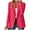 Hot Pink, variant on Turilly Women's Fashion Solid Button Suit Coat Long Sleeve Hatless Casual Coat Jacket