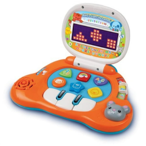 vtech baby's lightup laptop,orange
