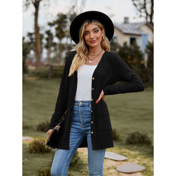 Women’s Fall Fashion Cardigan Lightweight Soft Knit Cardigan for Women Long Sleeve Open Front Coat with Pockets