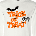 thumbnail image 4 of Inktastic Halloween Trick-or-Treat with Spider and Bats Long Sleeve T-Shirt, 4 of 5