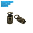 thumbnail image 4 of Unique Bargains Embouts de Cordon, 100 Pcs Embouts de Ressorts Métalliques 4x9mm Embouts de Terminators à Fronces Ton Bronze, 4 of 5