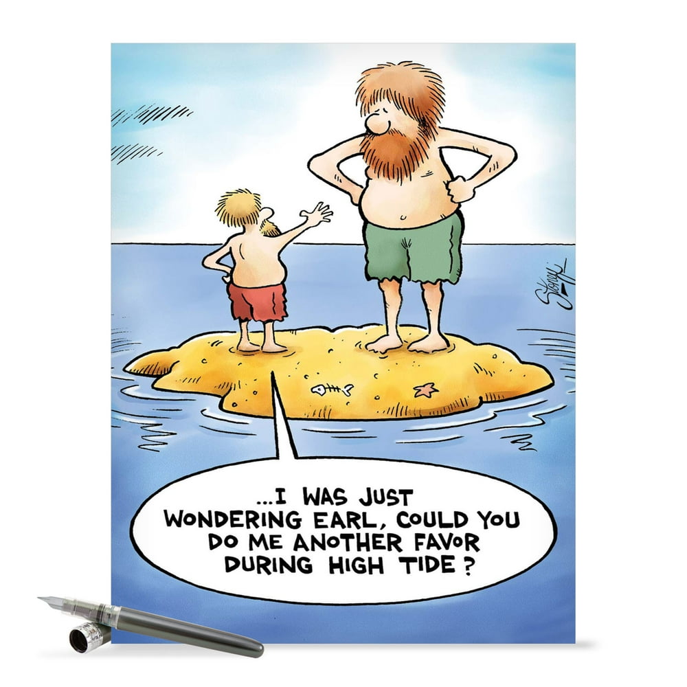 j4481-jumbo-humorous-thank-you-greeting-card-high-tide-thank-you-with-envelope-large-size-8