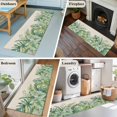 thumbnail image 5 of Tropical Botanical 2'x6' Runner Rugs for Hallway Kitchen Bedside Non Slip, Watercolor Green Monstera Palm Leaves Beige Entryway Rug Runners with Rubber Backing, Long Carpet Runner for Laundry Room, 5 of 8