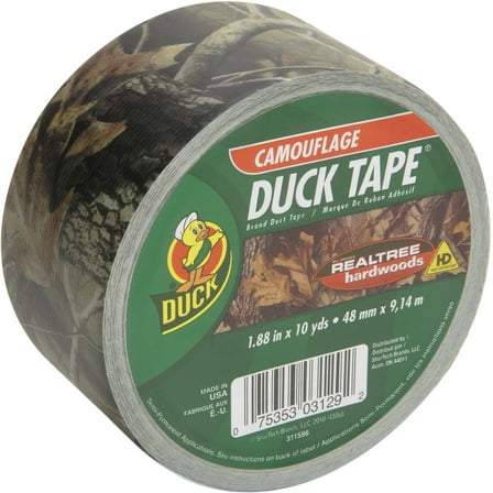 Duck Tape. Real Tree Hardwood Camouflage. 1.88 x 10 yards