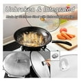 thumbnail image 6 of Stainless Steel Frying Pan Splatter Guard, Splatter Screen Splash, Splash With Folding Handle Guard for Cooking Splatter Guard Pan Cover Protector for Kitchen Pots Mesh Lid 29cm/11.41", 6 of 7