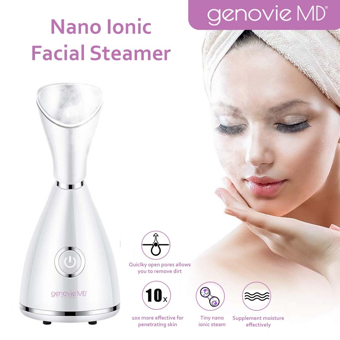 Genovie MD Nano Ionic Facial Steamer, Facial Steamer, Steam in 30