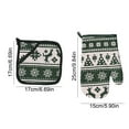 thumbnail image 3 of Christmas Oven Mitts And Pot Holders Set Non Slip Quilted Heat Resistant Kitchen Accessories For Cooking Baking And Grilling Microwave Safe With Non Slip Grip, 3 of 6