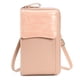 thumbnail image 1 of Monedero pequeño tipo bandolera para teléfono móvil para mujer, cartera tipo bandolera con ranuras para tarjetas de crédito, 18,5 x 11,5 x 4,5 cm, color rosa, 1 of 5