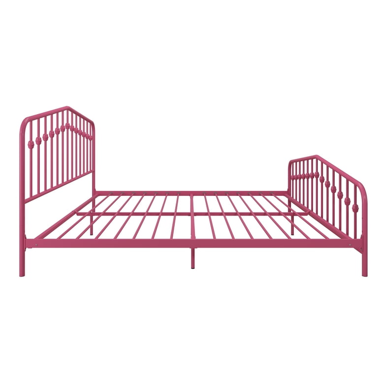 Novogratz Bushwick Metal Platform Bed Frame with Headboard, King