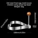 thumbnail image 2 of Ring 316 Stainless Steel Shaper Cooking Ring Non-stick Frying Tool, 2PC Stainless Steel Ring, Non-stick, Easy Clean, Portable, Foldable, Metal Frame, For Kitchen, High Heat Resistance,, 2 of 8