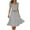 Gray, variant on Patlollav Plus Size Womens Dress Summer Bandage Dot Print Casual Short Sleeve Dresses