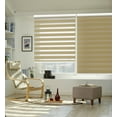thumbnail image 3 of Keego 85% Blackout Cordless Zebra Shades Light Filtering Roller Shade Privacy Window Blinds Customizable Color and Size for Home Office Windows Sand 37"w x 40"h, 3 of 10