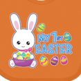 thumbnail image 4 of Inktastic My 1st Easter with Bunny and Easter Basket Boys Baby Bib, 4 of 4