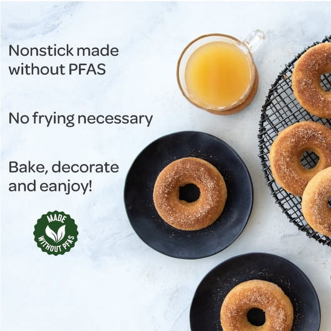(4 pack) Nordic Ware 6 Cavity Nonstick Steel Donut Pan